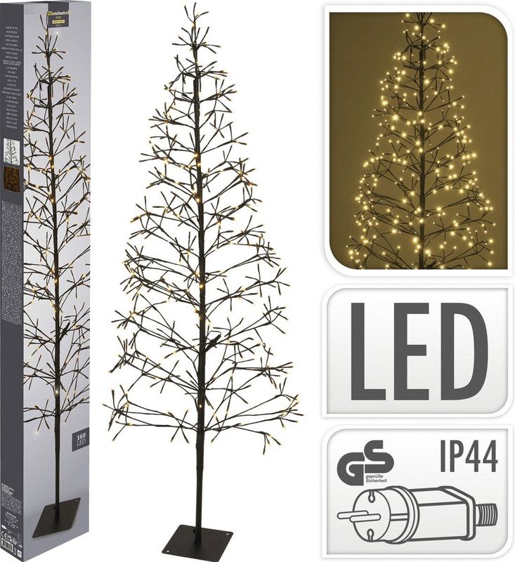 Ambiance Kerstboom Met 160 Led's 120 Cm