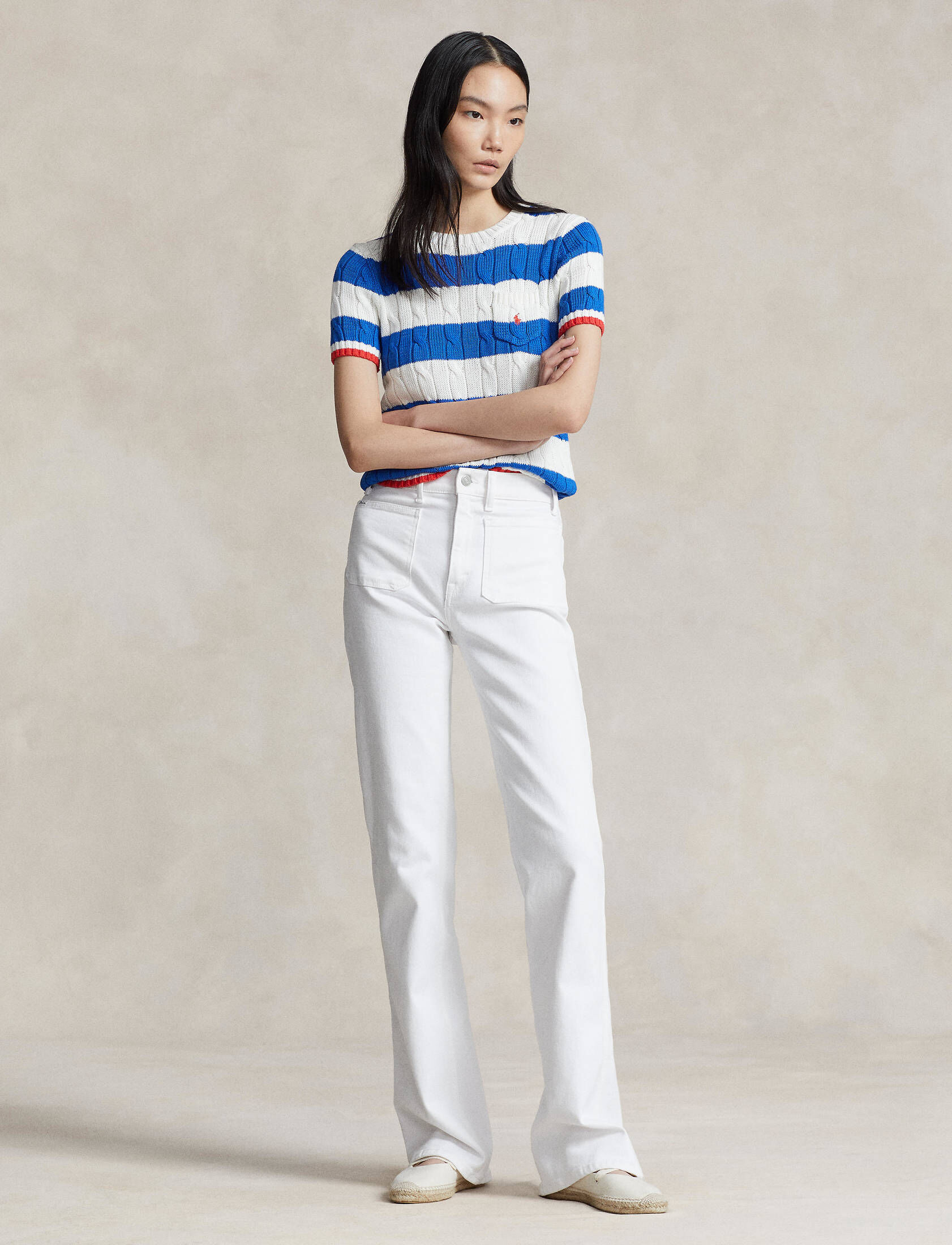 Polo Ralph Lauren| Damen Strickpullover Kurzarm