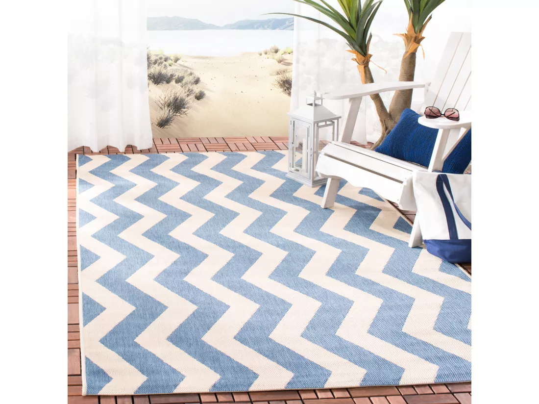 Tapis Blue & Beige 122 X 170 cm - Amalfi