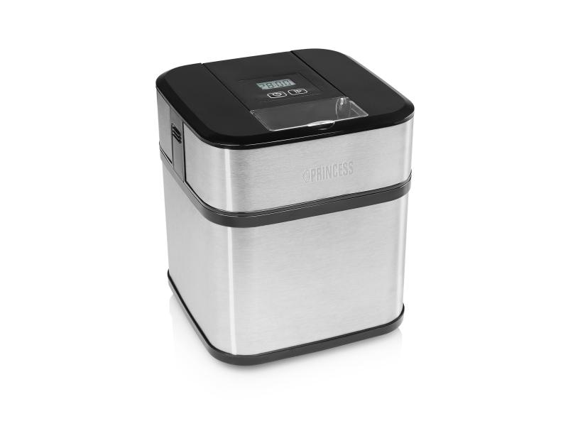Princess Glacemaschine Silber 1.5 l Eiscrememaschine für Glace, Sorbet