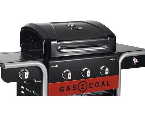 Char-Broil Gasgrill Houtskoolgrill Hybride Grill Gas2Coal 2.0 330 133,4 x 62,9 cm 3-pits
