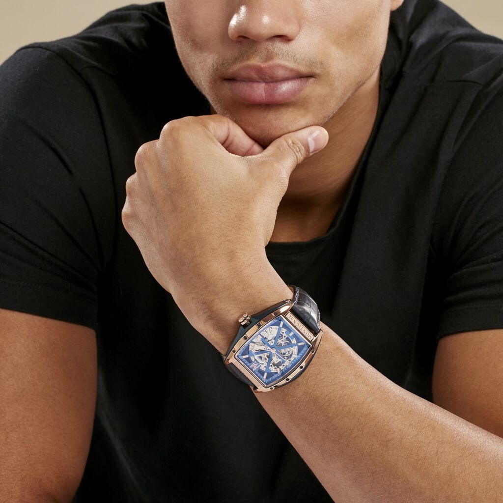 Montre Montignac dt Automatique Bleu