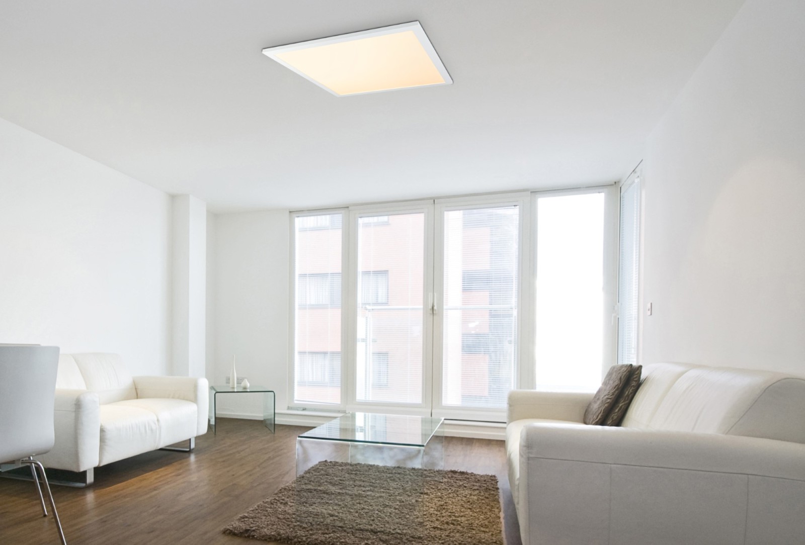 LED-Deckenleuchte - weiß-opal - 60 cm