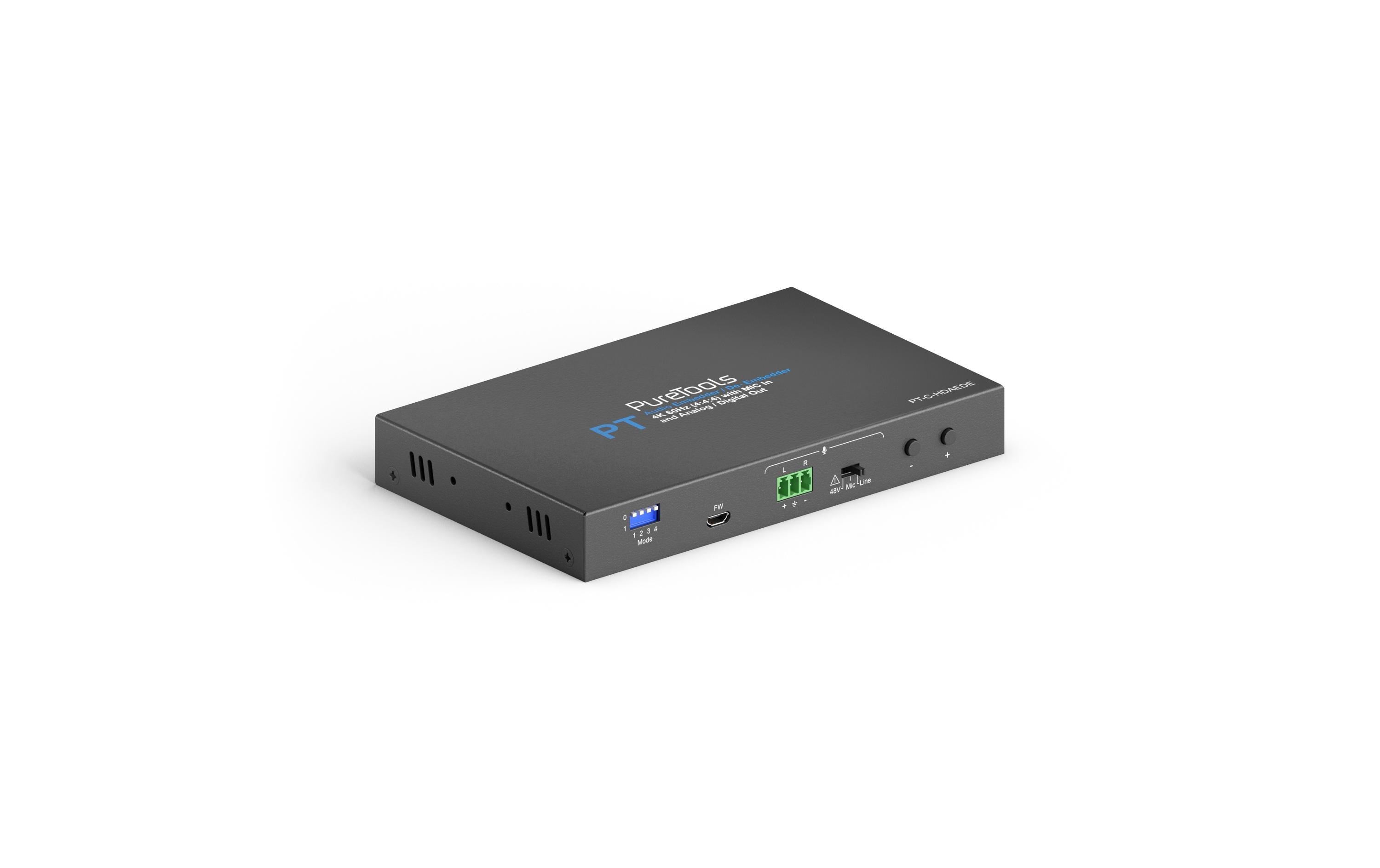 Audio Extraktor PT-C-HDAEDE HDMI<br>4K 18Gbps HDMI Audio De-Embedder und Embedder