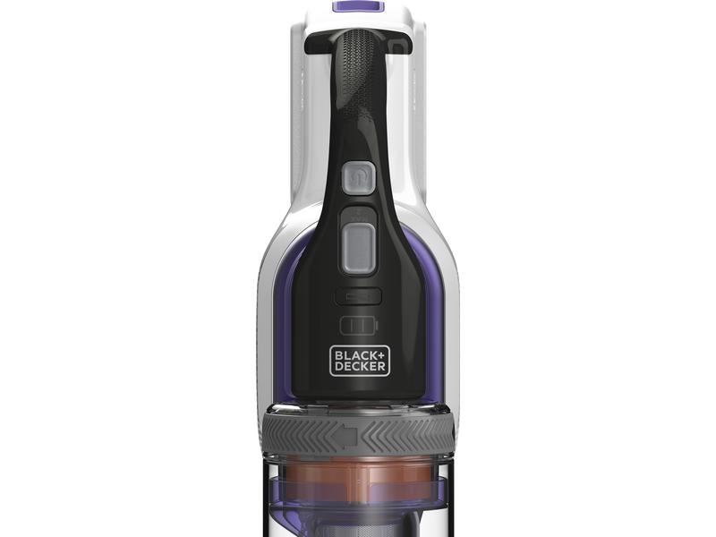 BLACK DECKER Akku-Hand- und Stielsauger Pet 4 in 1 Lila/Wei Akku-Stielsauger mit LED-Arbeitslich