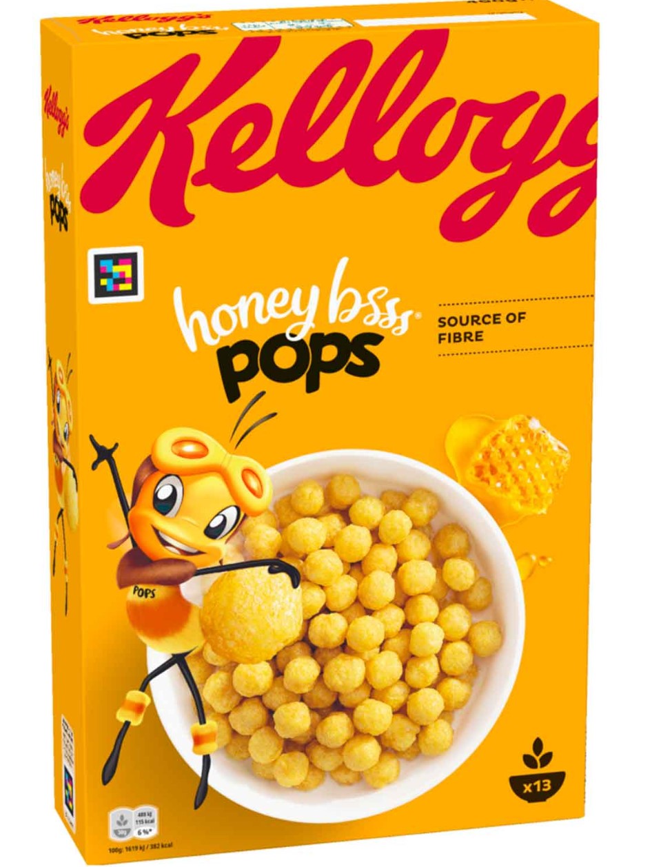 Kelloggs Honey Bsss Pops 400g MHD:23.9.25