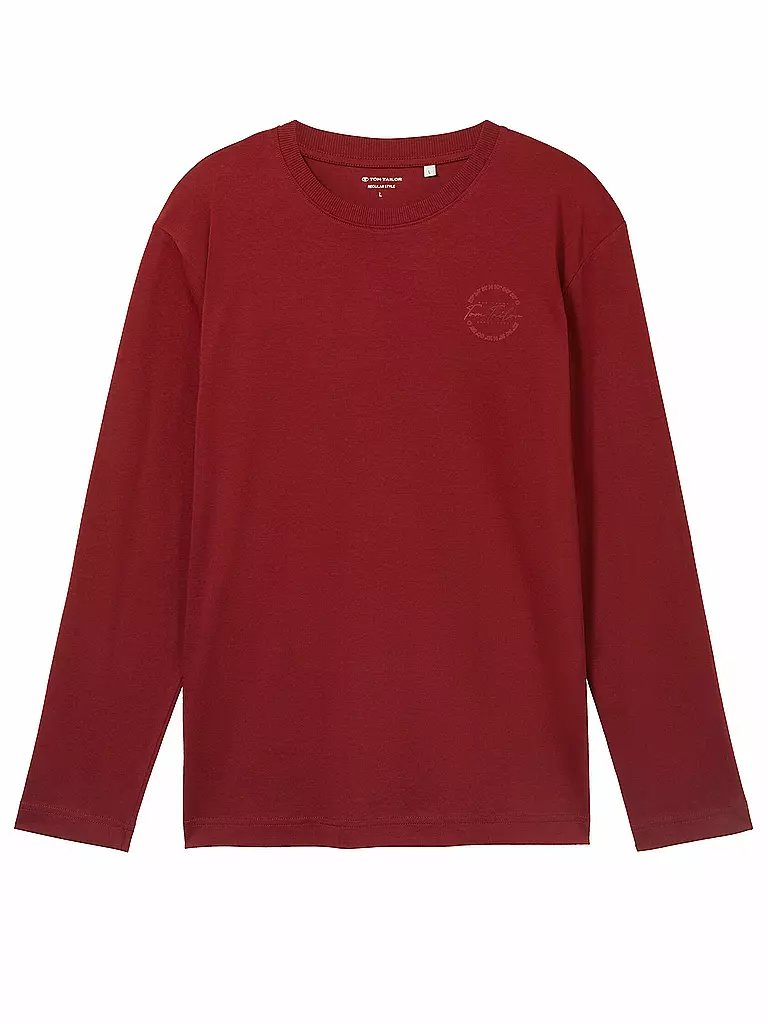 TOM TAILOR Langarmshirt rot