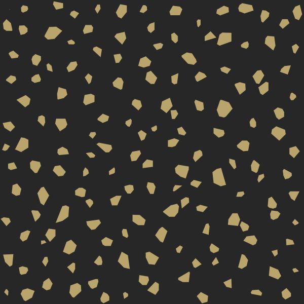 Estahome Terrazzo Behang - 0,53 x 10,05 m - Zwart / Wit / Grijs