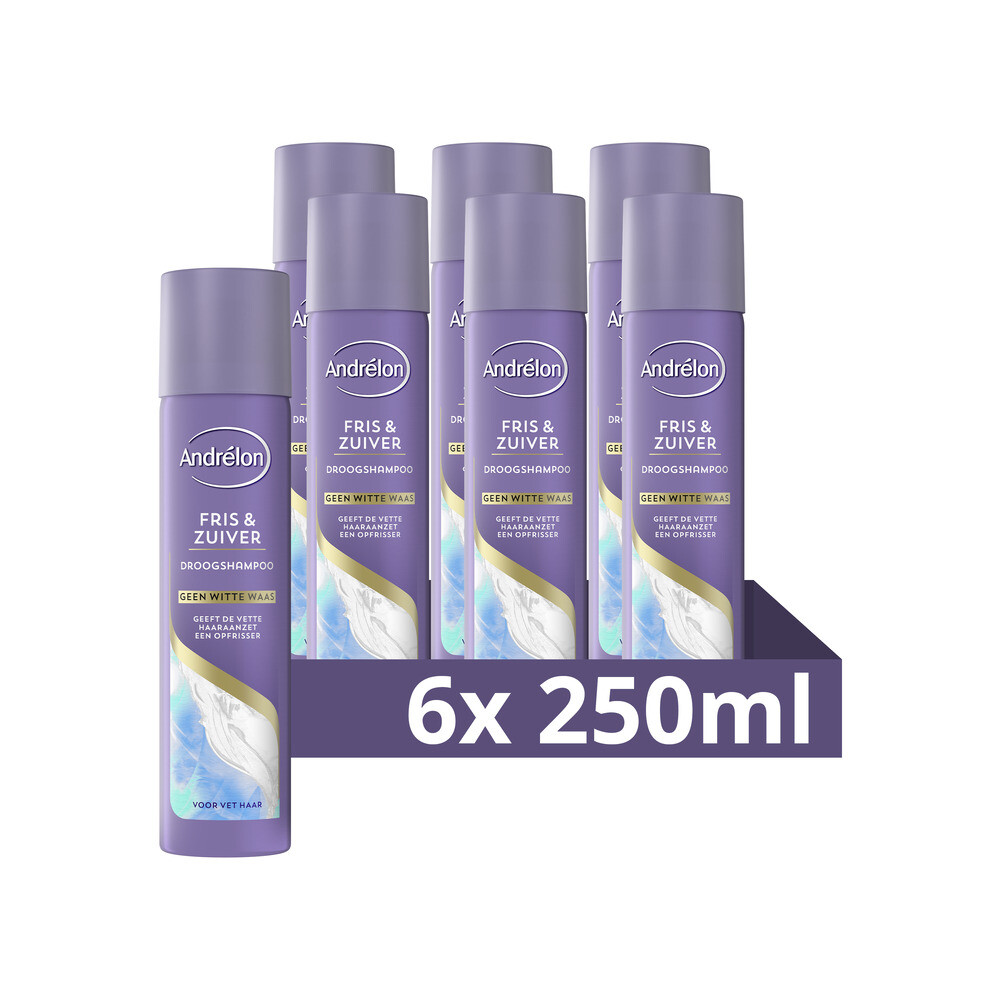 6x Andrelon Droogshampoo Fris & Zuiver245 ml