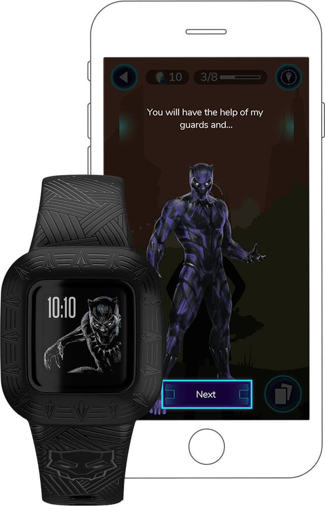 Garmin Vivofit Jr. 3 aktivitetsmåler til børn (Black Panther)