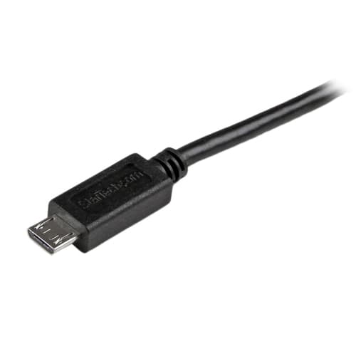 StarTech.com USBAUB3MBK, 3 m, USB A, Micro-USB B, USB 2.0, Hanstik/Hanstik, Sort