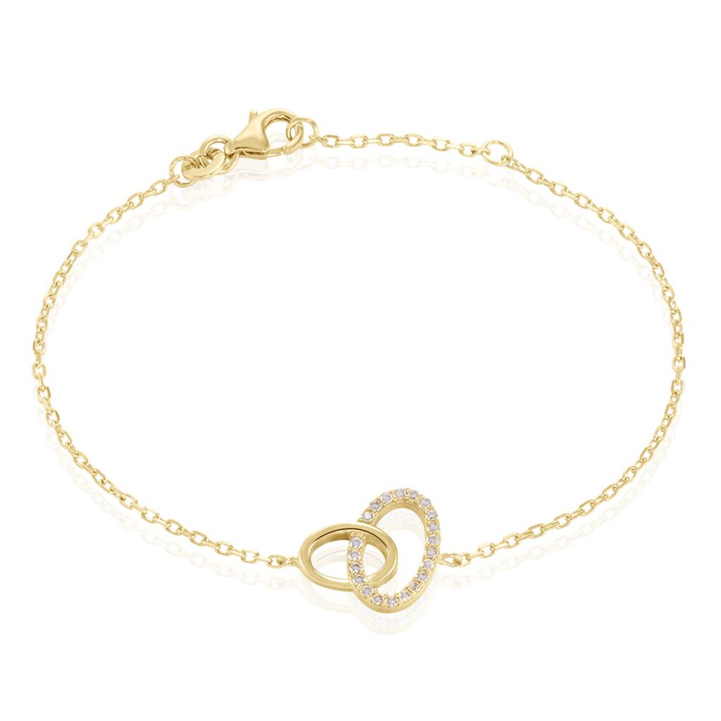 Bracelet Kimberlie Plaqué Or Jaune Oxyde De Zirconium