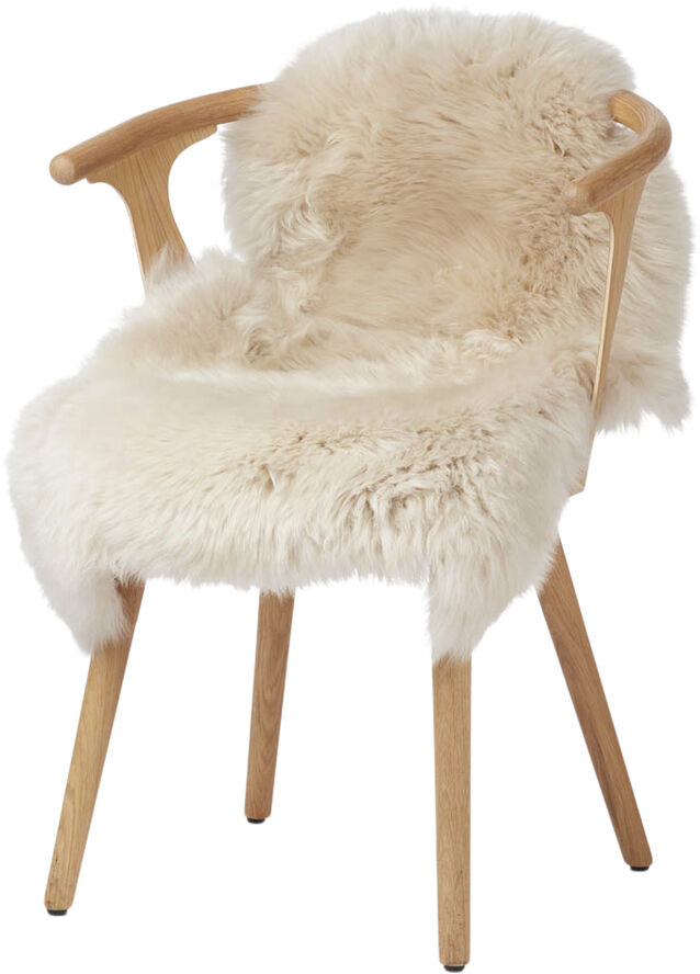 NATURES Collection 90cm-up New Zealand Sheepskin, Long Wool Beige 90x60