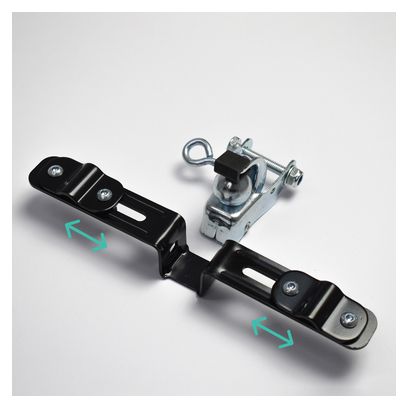 Attache remorque universel pour vélo avec adaptateur sur porte-bagage arrière