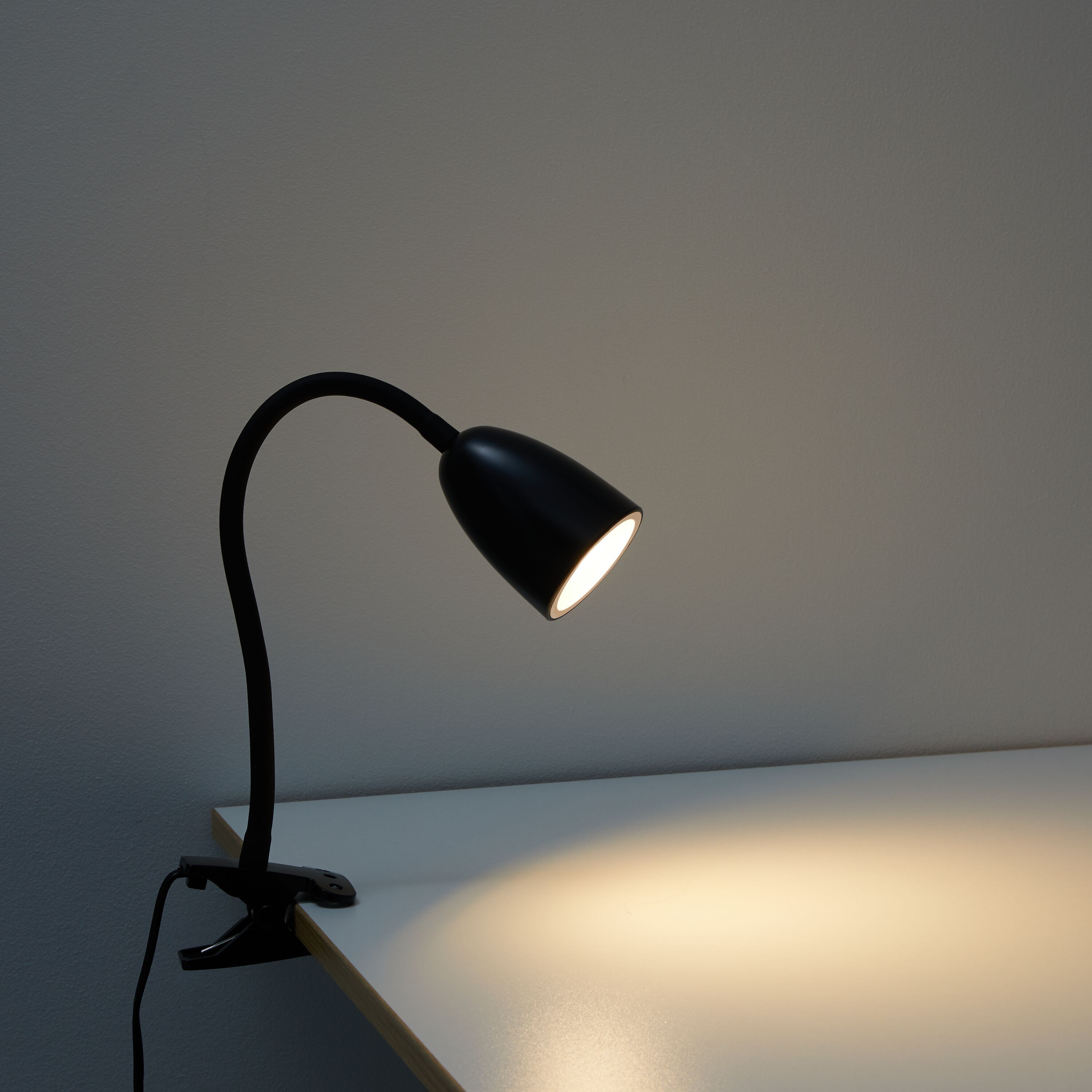 EDGARDO Klemmleuchte - Schwarz / B: 1.4 cm x T: 5.0 cm x H: 51.0 cm