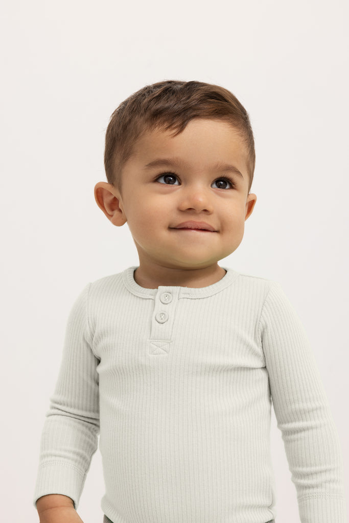 Tee LS, T-shirt - Mint Chalk