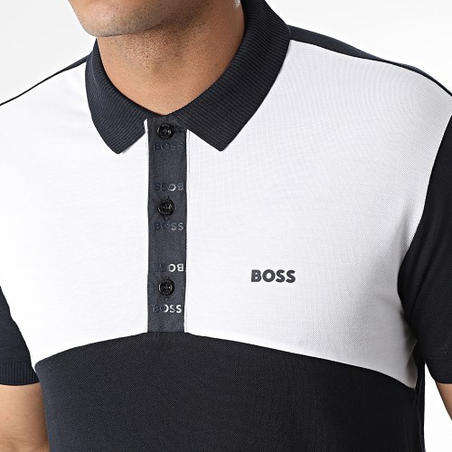 Polo Manches Courtes 50476933 Bleu Marine Blanc