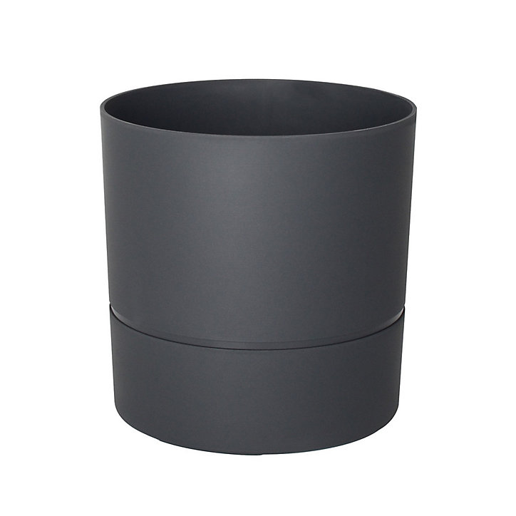Pot rond Aquaduo anthracite ø25 cm