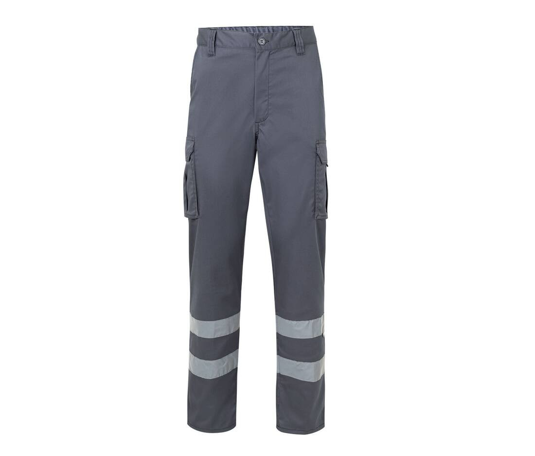 VELILLA V3014S - PANTALON STRETCH MULTIPOCHES À BANDES REFLECHISSANTES