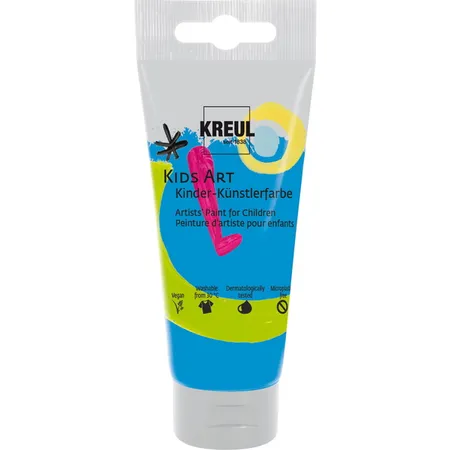 KREUL Kids Art Kinder-Künstlerfarbe Primärblau 75 ml Tube