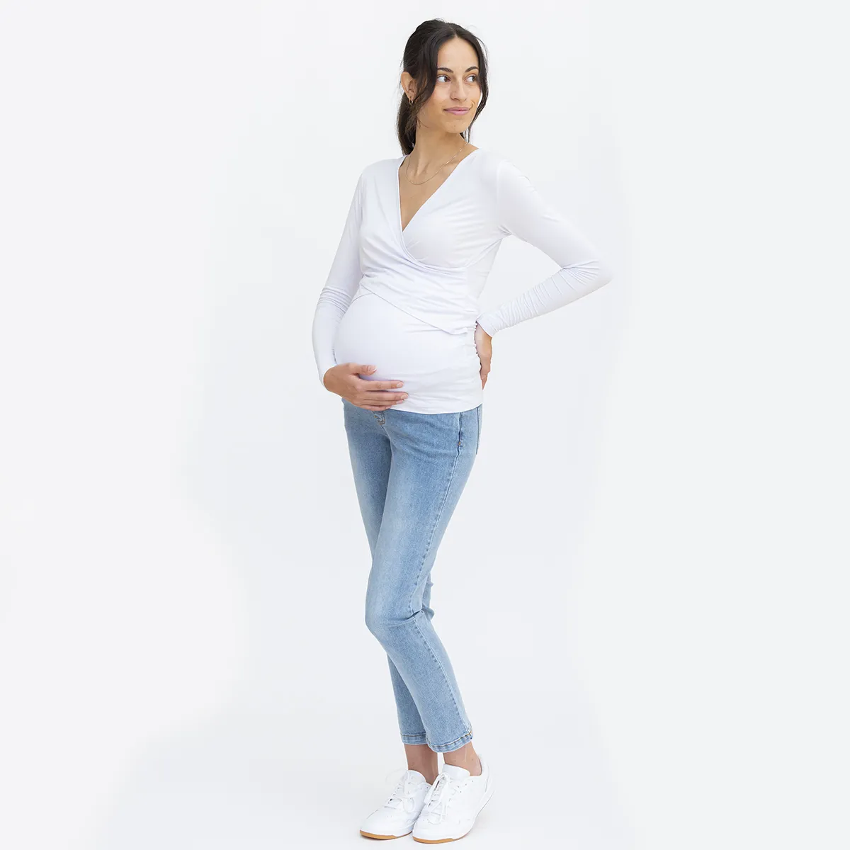 Bella Maternité T-shirt Manches Longues d'Allaitement