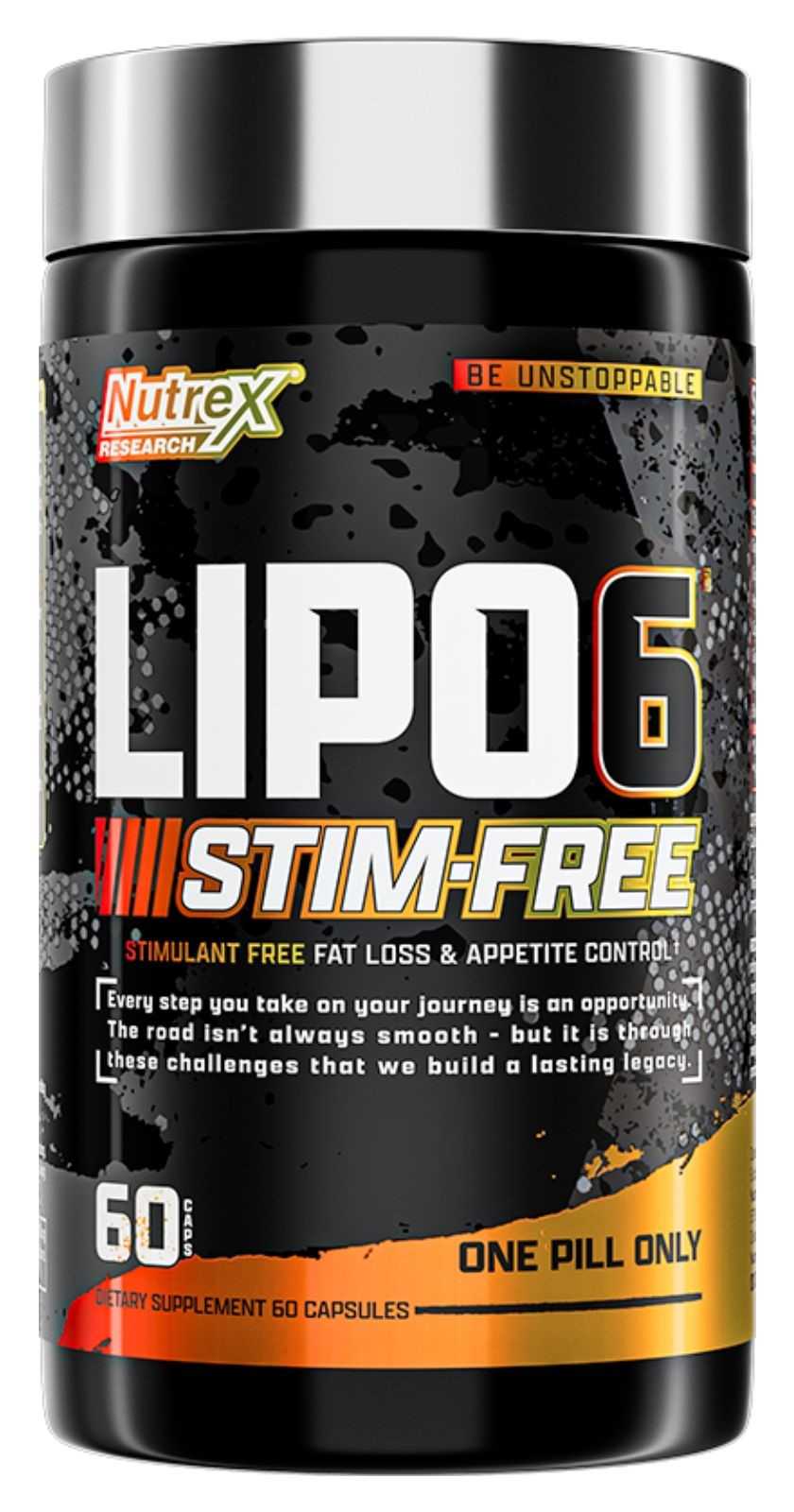 Nutrex Research Lipo 6 Black Sem Estimulantes - 60 Cápsulas