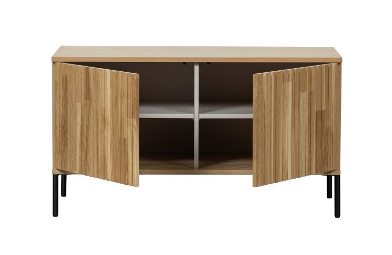 WOOOD Gravure tv-meubel 100 grenen zwart