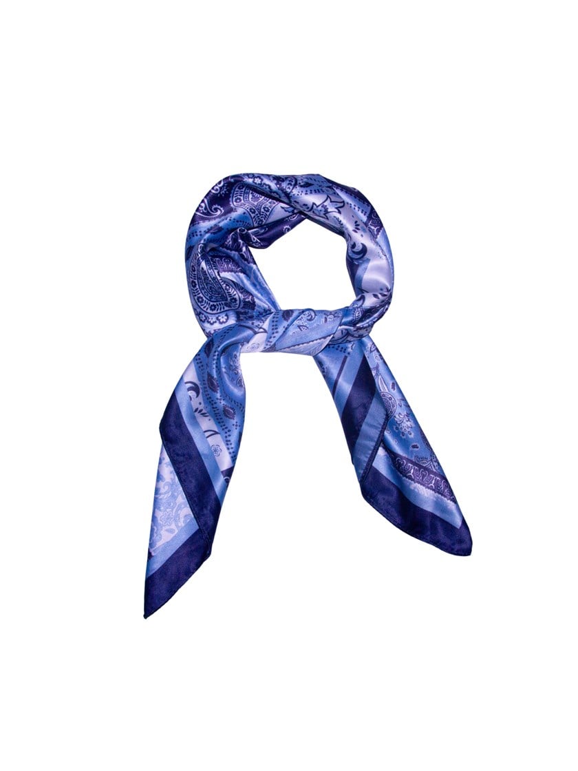 Skjerf med paisleymønster Nebulas Blue