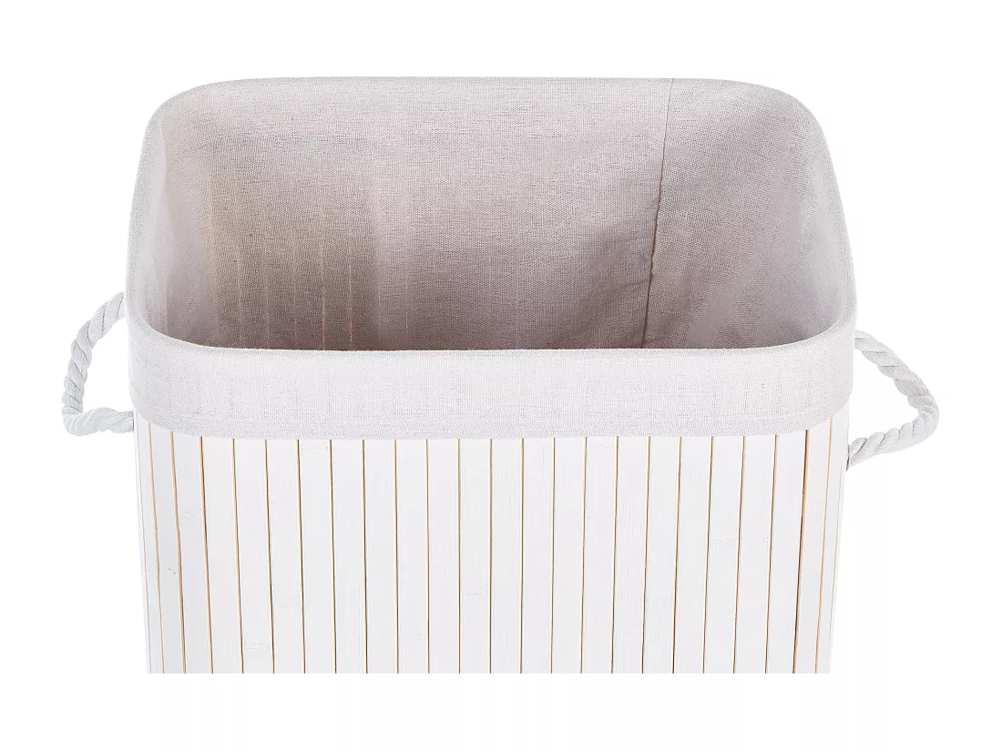 Panier en bambou blanc 60 cm KOMARI