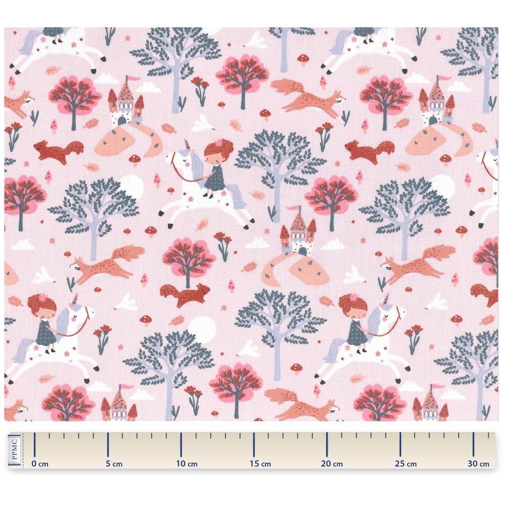 Tissu Coton Au Mètre Ex2257 Chevauchée De Licornes