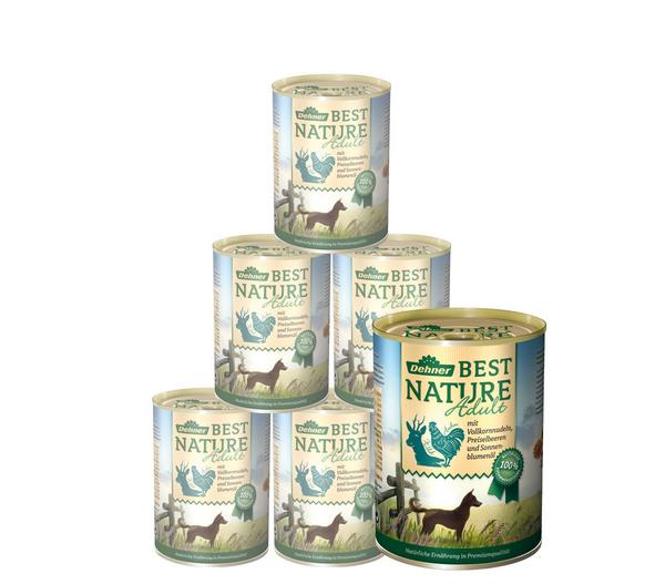 Dehner Best Nature Nassfutter für Hunde Adult