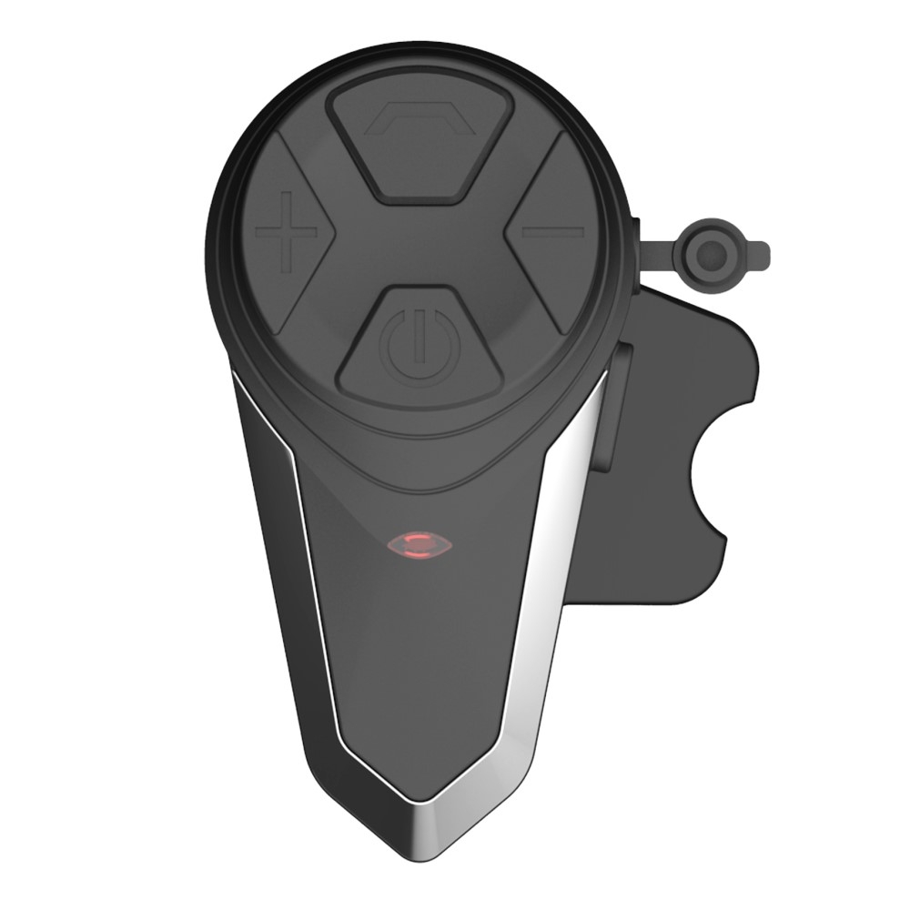 Spritzwasserfestes (IPX6) Motorrad Helm Intercom Bluetooth Headset FM Radio (bis zu 3 Benutzer) - Schwarz