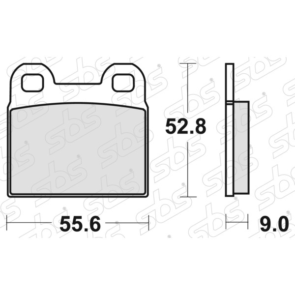 SBS - Plaquettes de frein 527 HF