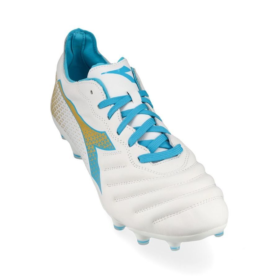 Diadora Brasil Elite GR LT LP12 FG - Blanc/Bleu/Doré Femme
