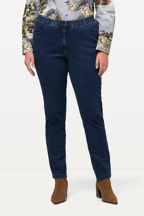 Jeans Sophie, Stickerei, schmales Bein, Komfortbund