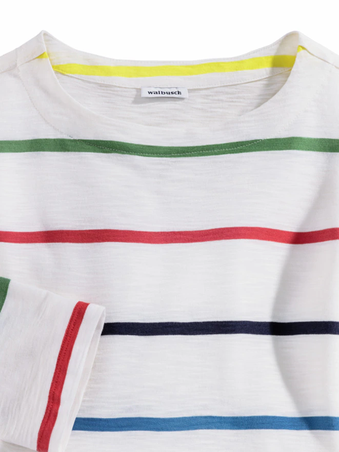 Baumwollshirt Multiringel