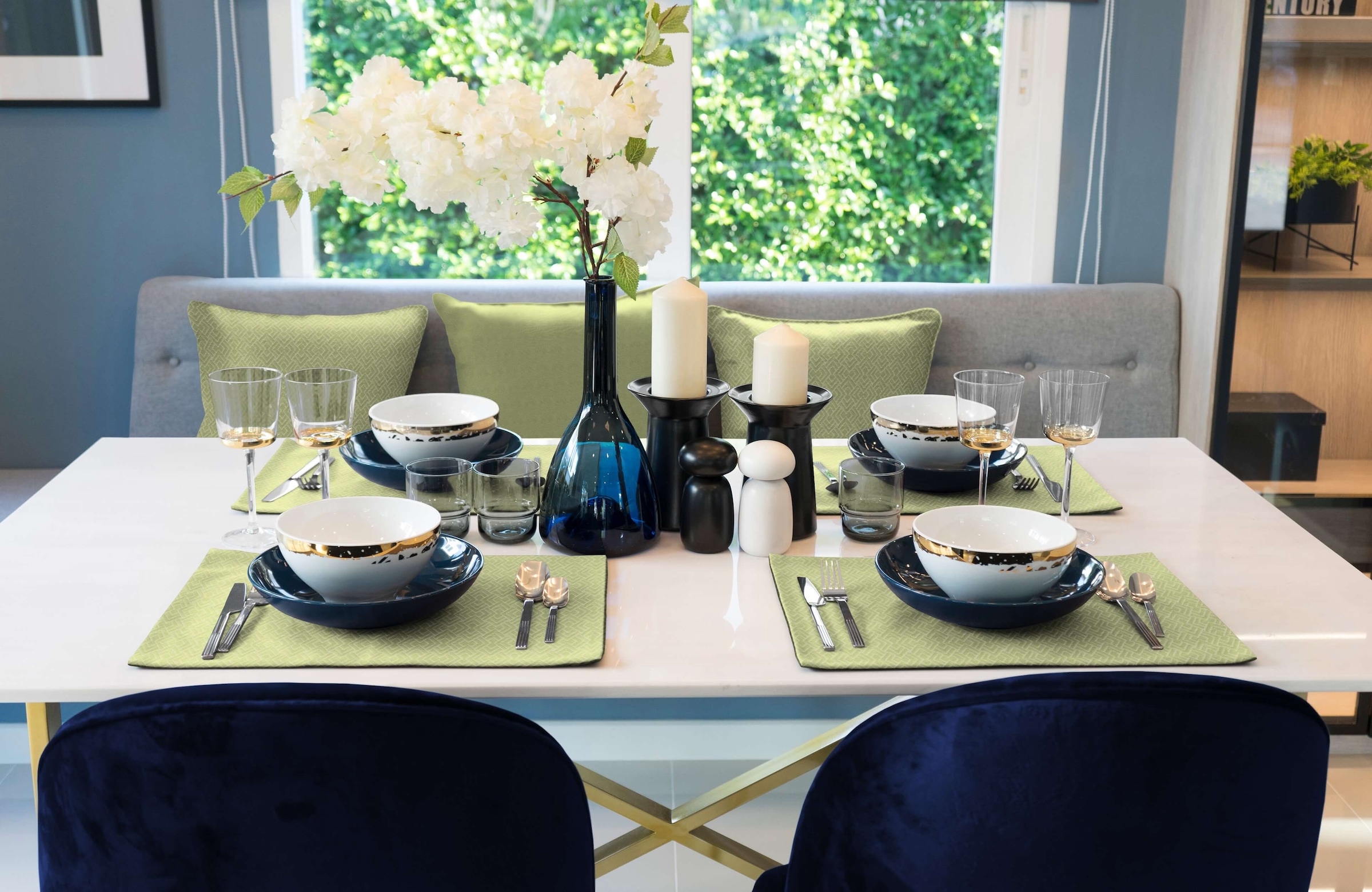 Adam Platzset »Graphic Ventus« GOTS organic,zertifiziert durch CERES 0242,Made in Germany