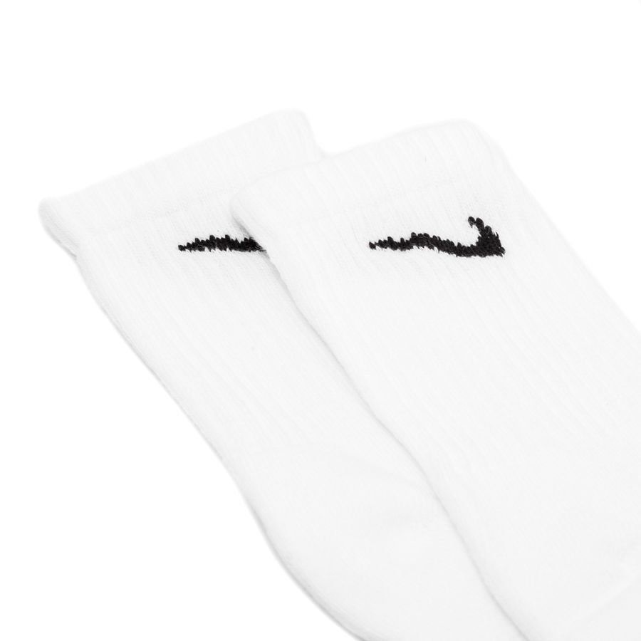 Nike Chaussettes Everyday Cush Crew Pack de 3 - Blanc/Noir