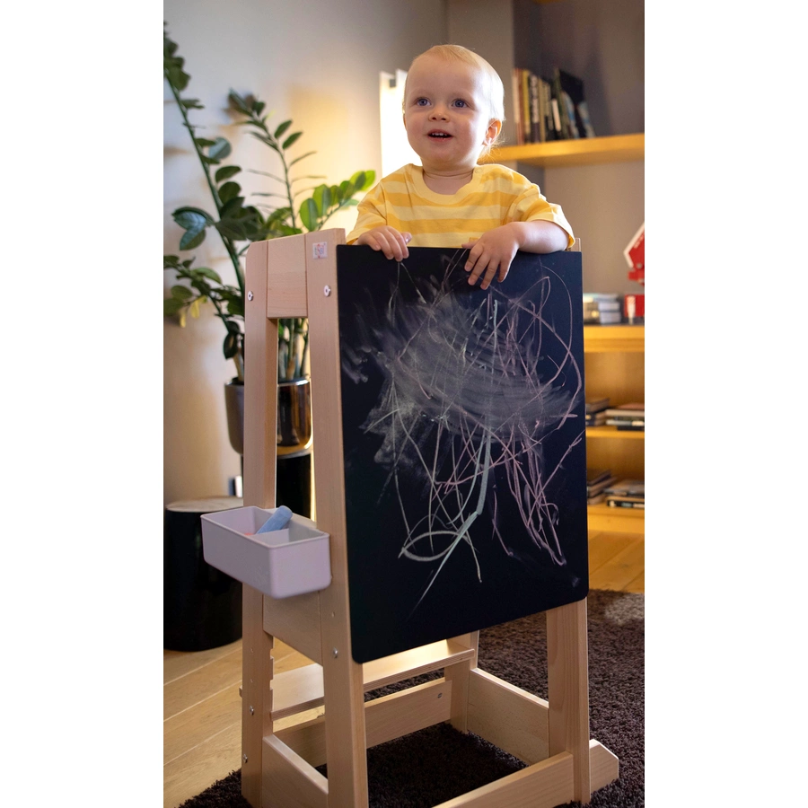 tiSsi® Aufbewahrungsbox  Kreidebox für Lernturm FELIX grau