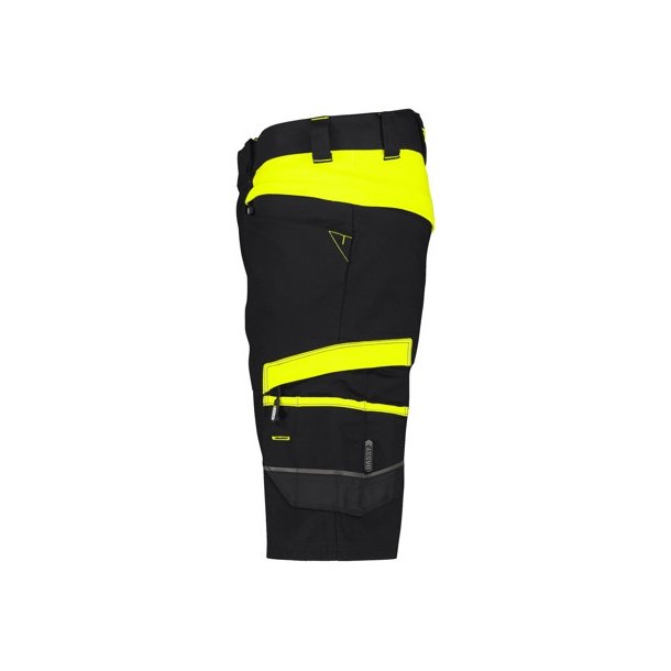 250110 Dassy Manilla dame arbejdsshorts midnatsblå - flour gul