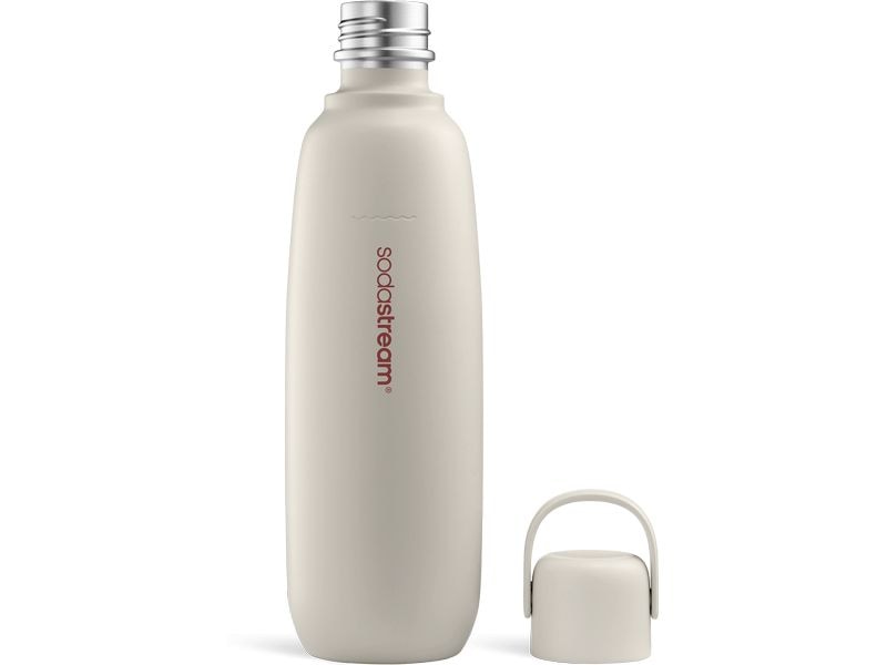 Sodastream Flasche Fizz and go cool Sand 0.9 l Edelstahlflasche für alle SodaStream Sprudler mit Ausnahme von Crystal und Gaia