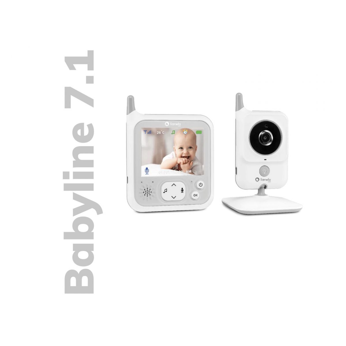 BABYPHONE VIDEO BABYLINE 7.1 - WHITE