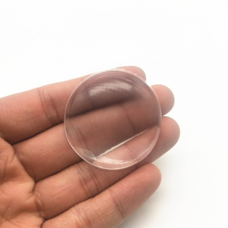 (6er Set) Ø5cm Tür Puffer Anschlagdämpfer Möbelpuffer Wandschoner Selbstklebend - Transparent