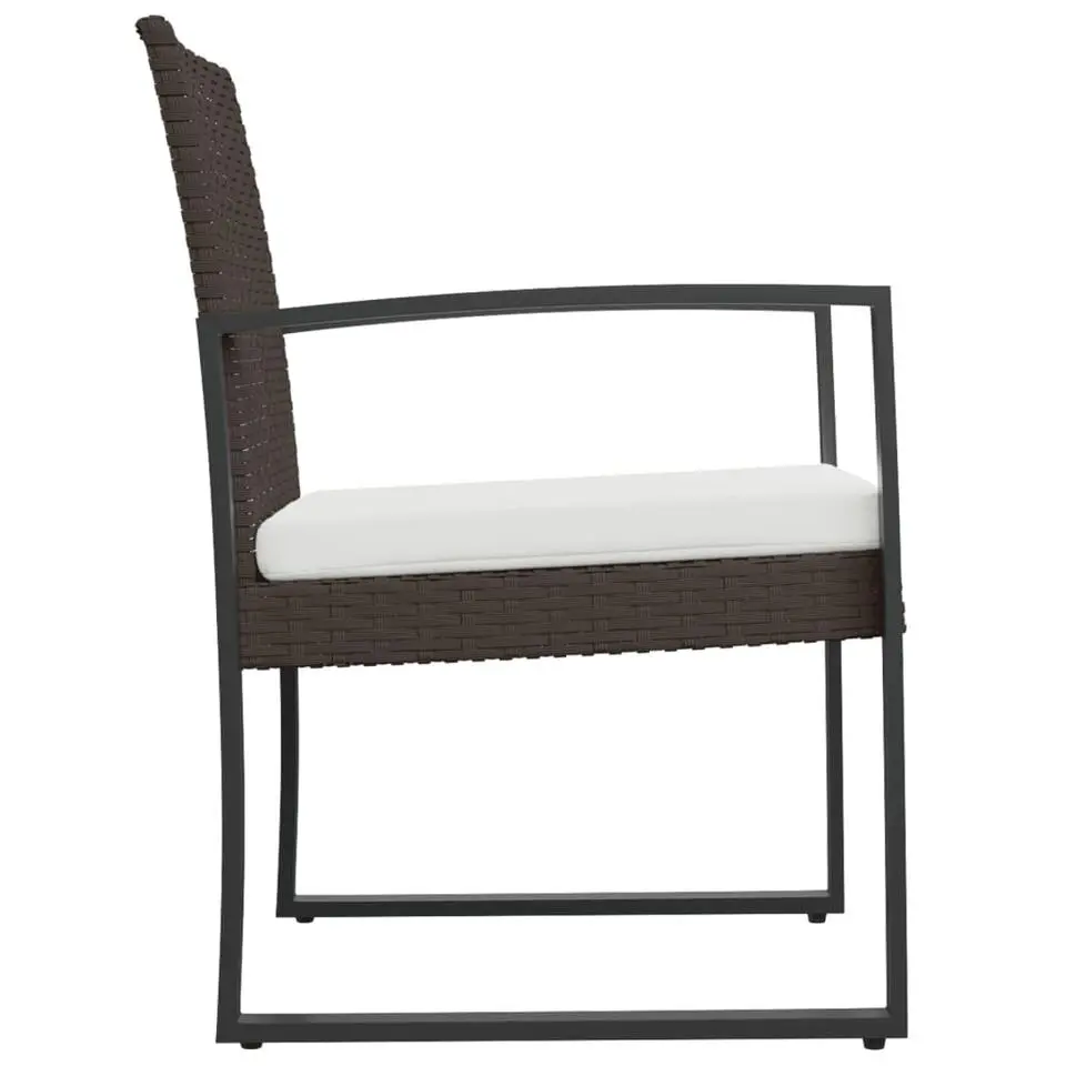 vidaXL - Tuinstoelen - Zwart - Polypropyleen - 2 stuks