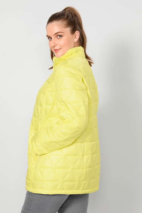 Steppjacke, Classic Fit, Rhombenstepp, Stehkragen, Langarm
