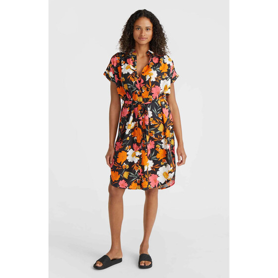 O'Neill Cali Beach Shirt Dress Black Bluemchen Women SU24
