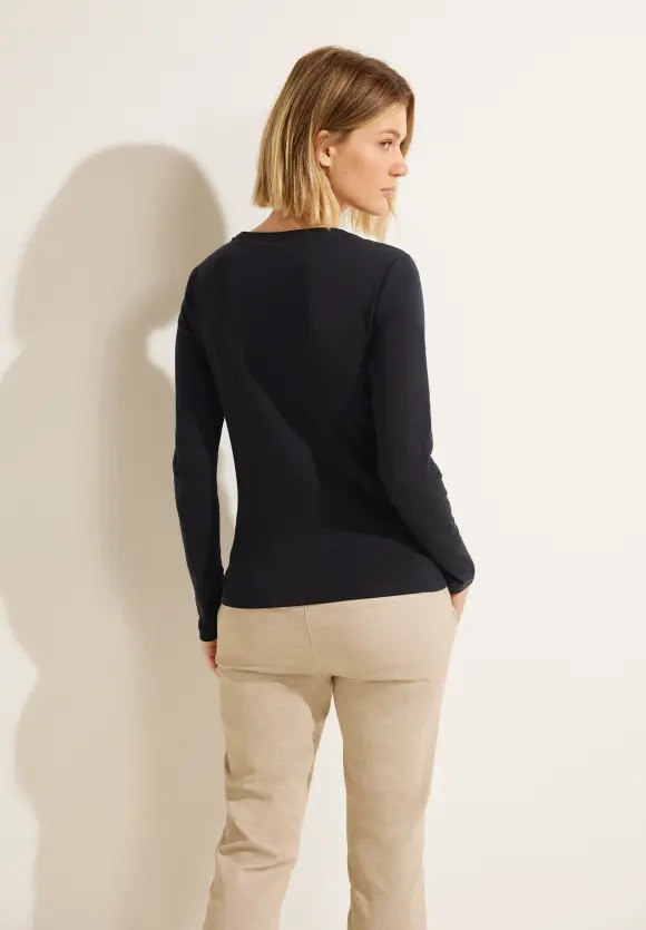 Basic Langarmshirt - Black