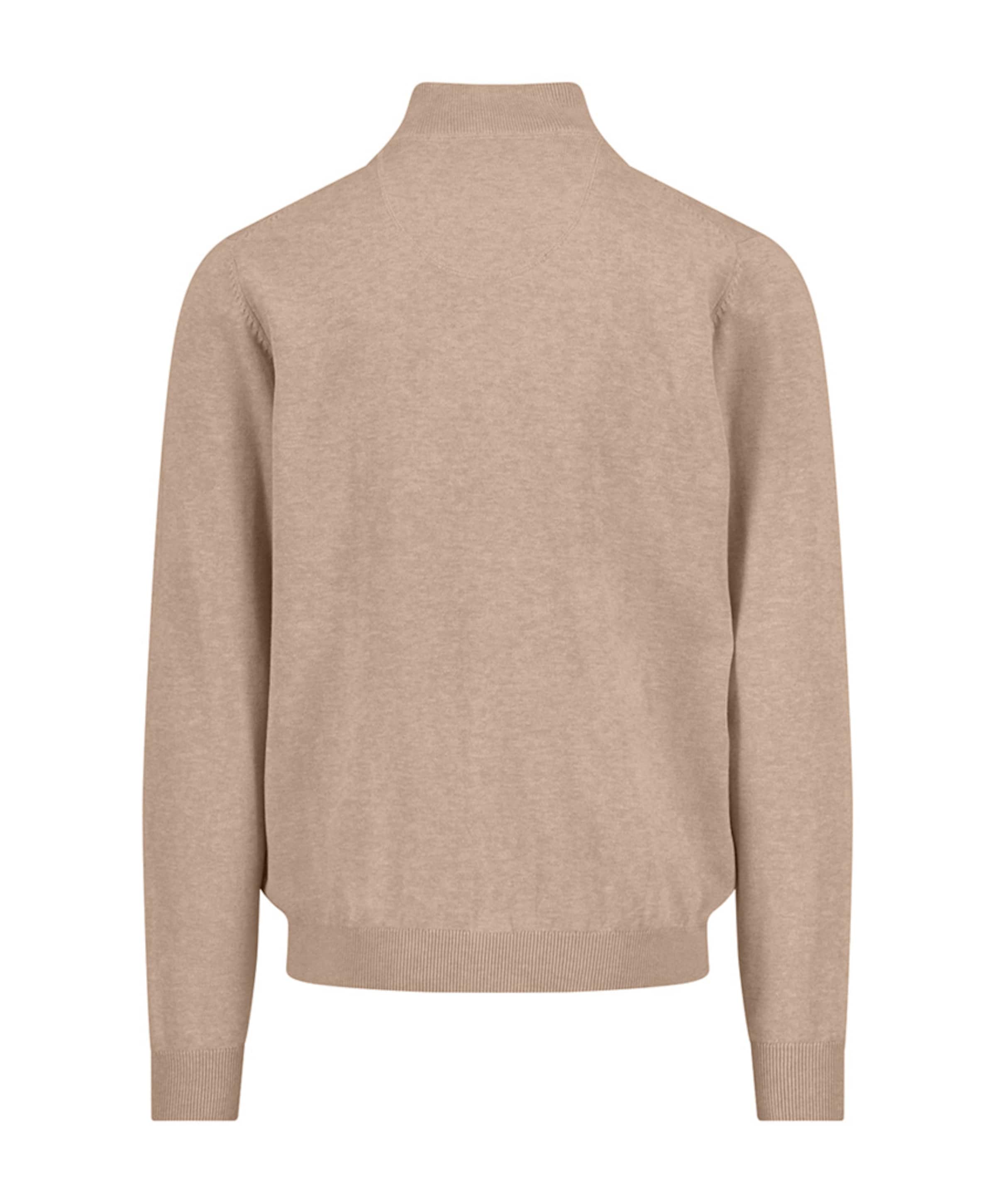 Fynch-Hatton Heren trui met rits beige