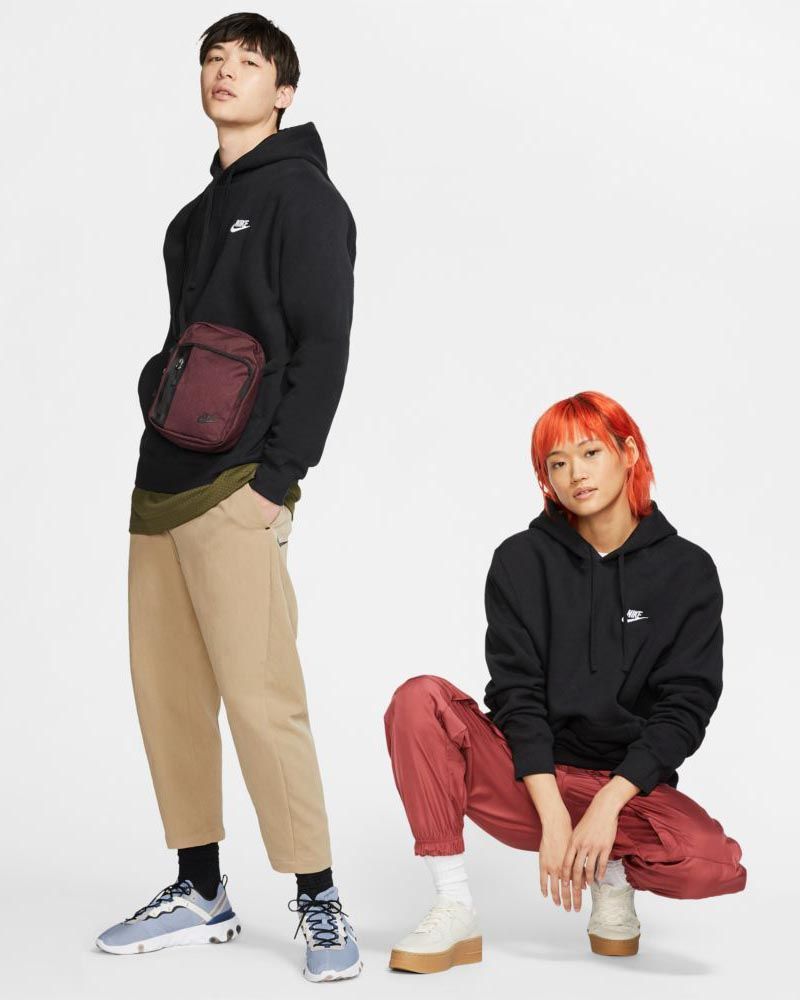 Sweat à capuche Nike Sportswear Club Fleece Noir pour homme