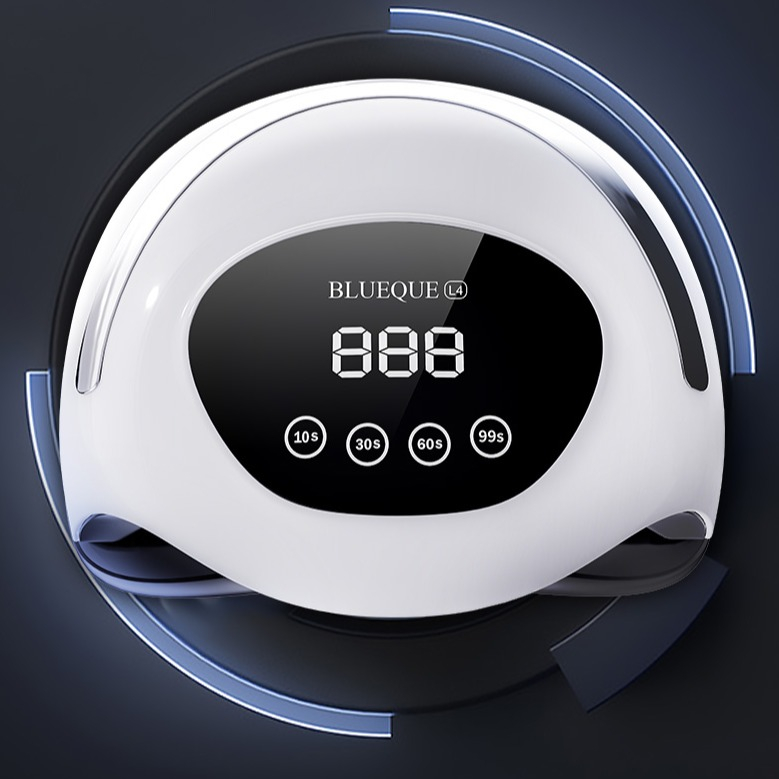 (180W) LED UV Nagellampe Nageltrockner Lichthärtungsgerät mit LED Display und Timer - Weiss / Schwarz